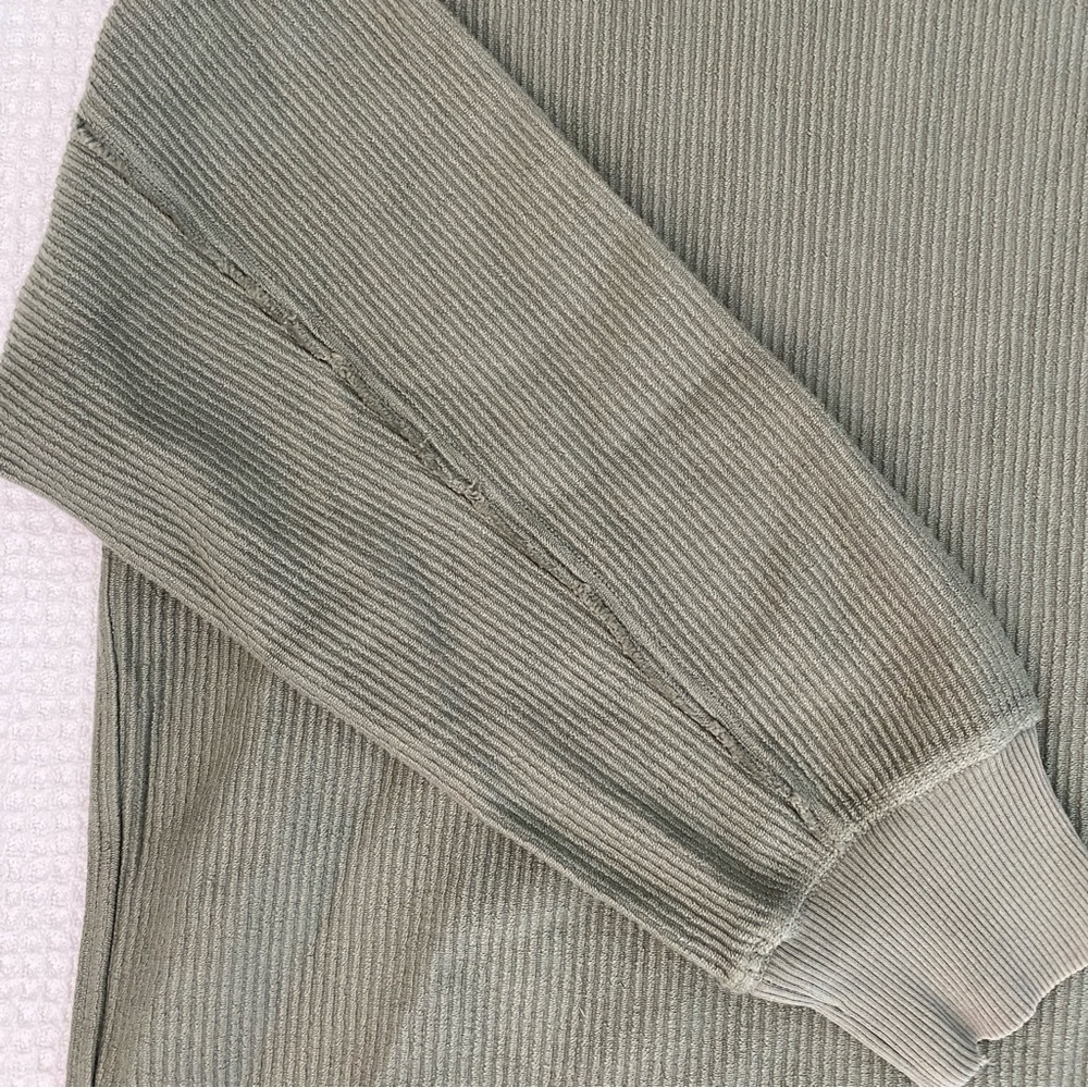 Aerie Big Chill Textured Sweatshirt Large - Picture 4 of 8